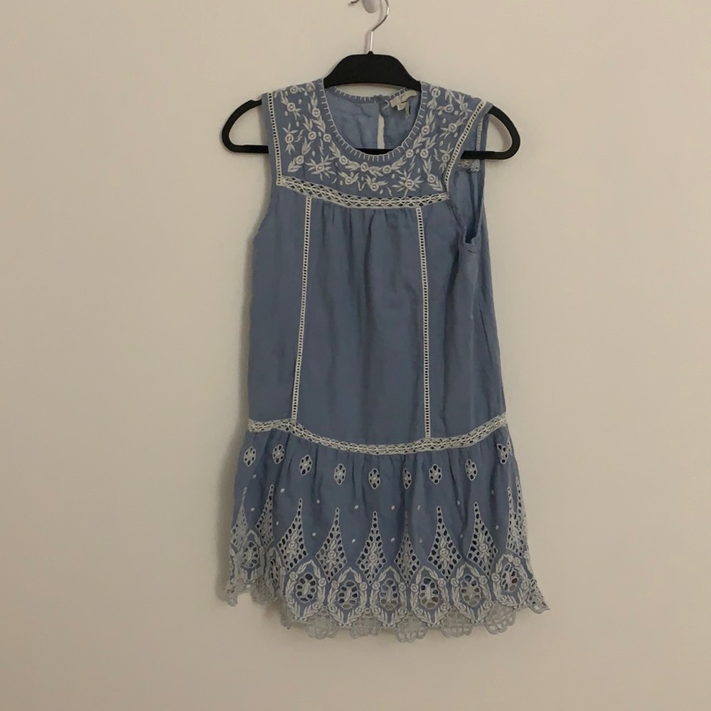 joie embroidered chambray dress - Picture 4 of 8